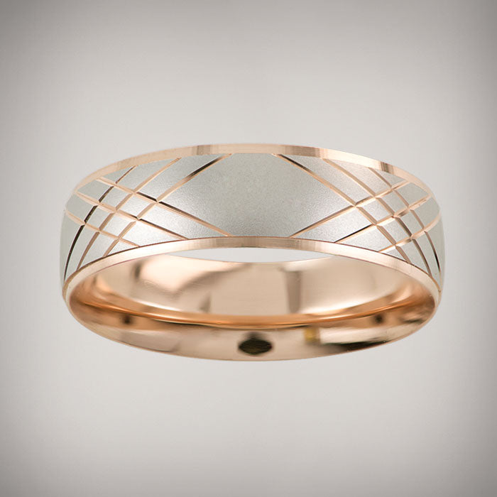 22040018 ARGOLLA ORO ROSA 14K 6mm MACIZA