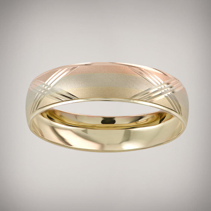 22040024 ARGOLLA ORO FLORENTINO 10k 6mm MACIZA